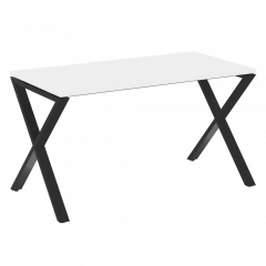 Loft Стол рабочий VR.L-SRX-3.7 Белый бриллиант/Чёрный металл 1380*720*750
