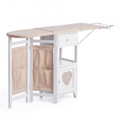 Гладильный комод с 2 ящиками Secret De Maison AMANT  (mod. XD1268), дерево павловния, мдф, 126х30х72см, white (белый)