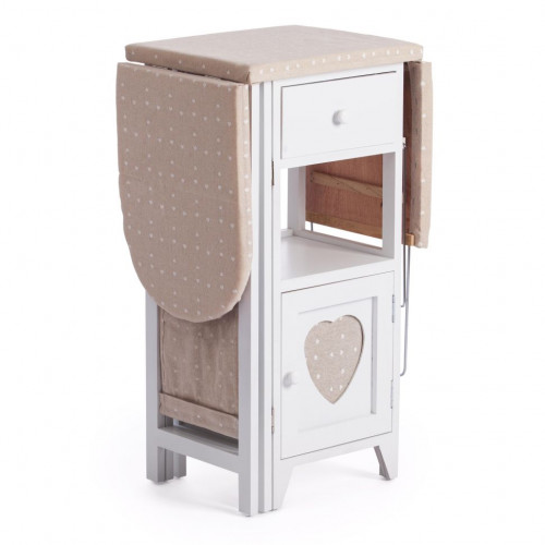 Гладильный комод с 2 ящиками Secret De Maison AMANT  (mod. XD1268), дерево павловния, мдф, 126х30х72см, white (белый)