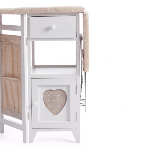 Гладильный комод с 2 ящиками Secret De Maison AMANT  (mod. XD1268), дерево павловния, мдф, 126х30х72см, white (белый)