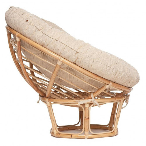 Кресло "PAPASAN ECO"  P115-1/SP STD / c подушкой, ремешками /, Natural (натуральный), ткань Старт