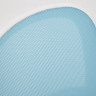 Кресло Happy white, ткань, голубой