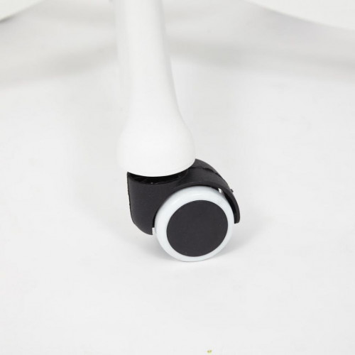 Кресло Happy white, ткань, голубой