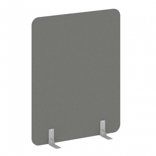 R-line Перегородки на металлических опорах на фетровых подпятниках DP.F-120-150 Металлик/Серый металл 1200*18*1500