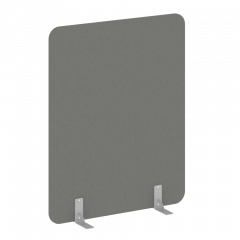 R-line Перегородки на металлических опорах на фетровых подпятниках DP.F-120-150 Металлик/Серый металл 1200*18*1500