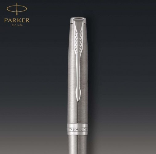 Ручка шариков. Parker Sonnet Core K526 (CW1931512) Stainless Steel CT M черн. черн. подар.кор.