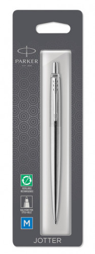 Ручка шариков. Parker Jotter Core K61 (1953205) Stainless Steel CT M син. черн. блистер
