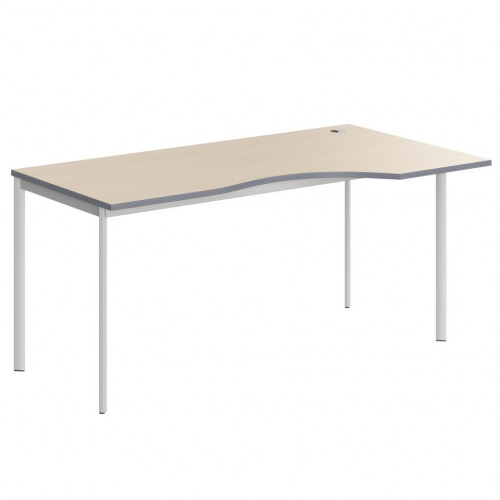 Стол эргономичный СА-1S(R) Клен/Белый 1600х900х755. IMAGO-S