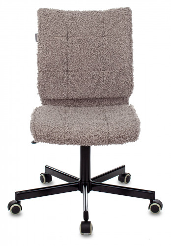 Кресло Бюрократ СН-330М серый экомех крестов. металл черный