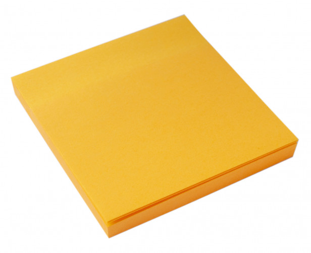 Блок самоклеящийся бумажный Silwerhof 682161-07 76x76мм 100лист. 75г/м2 неон оранжевый