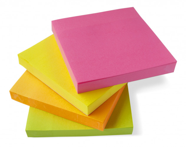 Блок самоклеящийся бумажный Silwerhof 682161-07 76x76мм 100лист. 75г/м2 неон оранжевый