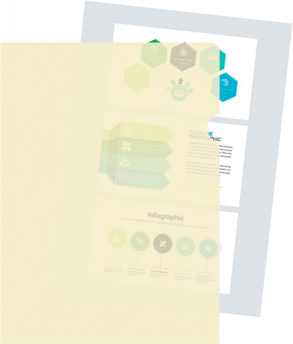 Папка-уголок Бюрократ DeLuxe DLCMILK A4 пластик 0.18мм молочный