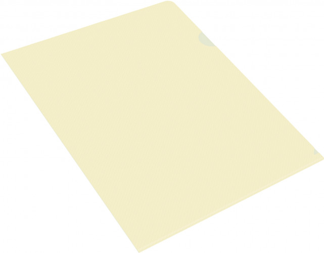 Папка-уголок Бюрократ DeLuxe DLCMILK A4 пластик 0.18мм молочный