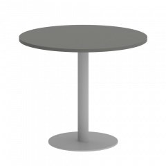 Home Office Стол круглый VR.SP-5-90.1 Металлик/Серый металл 900*900*750