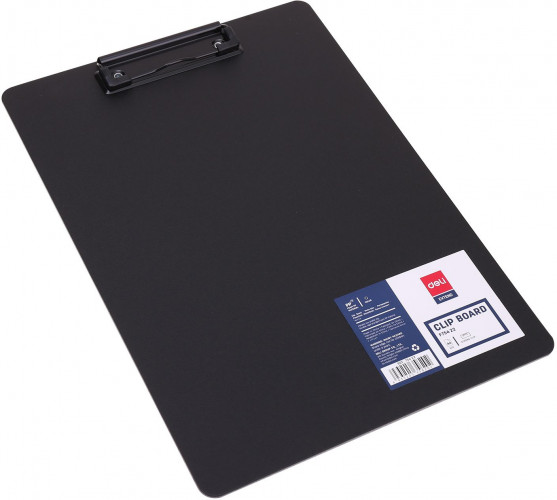 Папка клип-борд Deli EF75422 A4 полипропилен вспененный черный