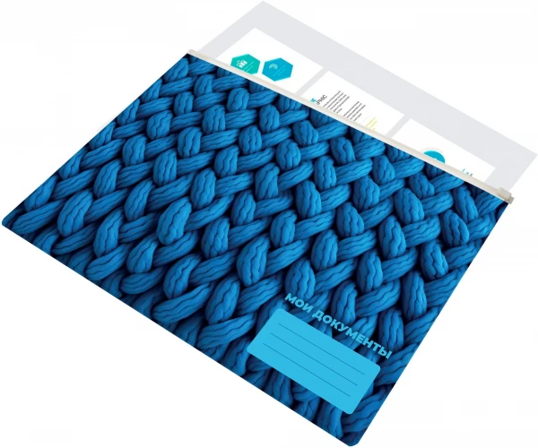 Папка на молнии ZIP Silwerhof FABRIC A4+ ПВХ 0.25мм