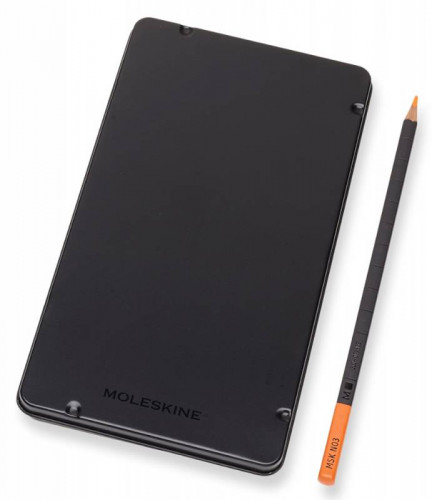 Карандаши цв. Moleskine WATERCOLOUR EW7P12COLA акварель. 12цв. мет.кор.