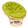 Кресло "PAPASAN ECO"  P115-1/SP STD / c подушкой, ремешками /, Natural (натуральный), флок Олива, 23