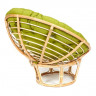 Кресло "PAPASAN ECO"  P115-1/SP STD / c подушкой, ремешками /, Natural (натуральный), флок Олива, 23