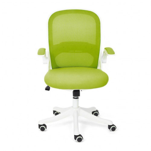 Кресло Happy white, ткань, зеленый