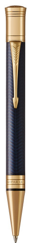 Ручка шариков. Parker Duofold K307 Prestige (1931373) Blue Chevron GT M черн. черн. подар.кор.