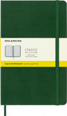 Блокнот Moleskine CLASSIC QP061K15 Large 130х210мм 240стр. клетка твердая обложка зеленый