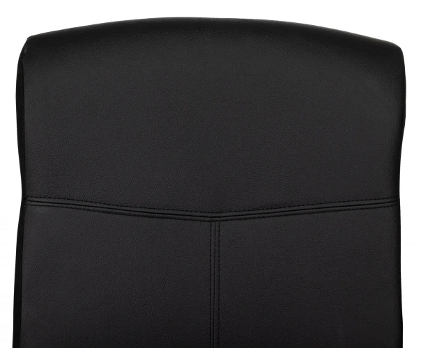 Кресло руководителя Бюрократ DOMINUS черный эко.кожа крестов. металл