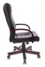 Кресло руководителя Бюрократ KB-10WALNUT черный эко.кожа крестов. металл/дерево