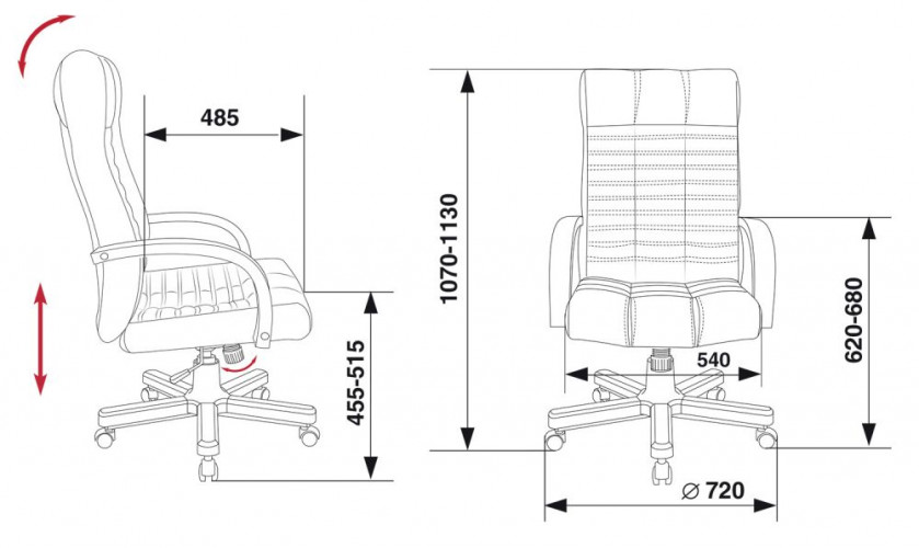 Кресло руководителя Бюрократ KB-10WALNUT черный эко.кожа крестов. металл/дерево