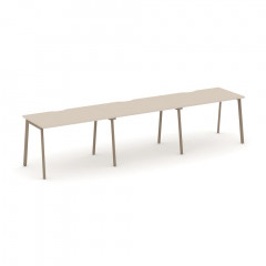 Estetica Рабочая станция на 3 места ES.RS-3.2-VP Капучино/Латте металл 3540*730*750