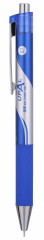 Ручка шариков. автоматическая Deli Upal EQ16-BL синий мет. d=0.7мм син. черн. резин. манжета