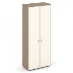 Estetica Шкаф высокий широкий (2 высок. фасада стекло лакобель в раме) ES.ST-1.10R I Латте/Лакобель ivory 800*420*1977