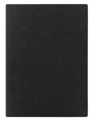 Ежедневник Letts LECASSA A5 искусст. кожа кремовые страницы мягкая обложка черный