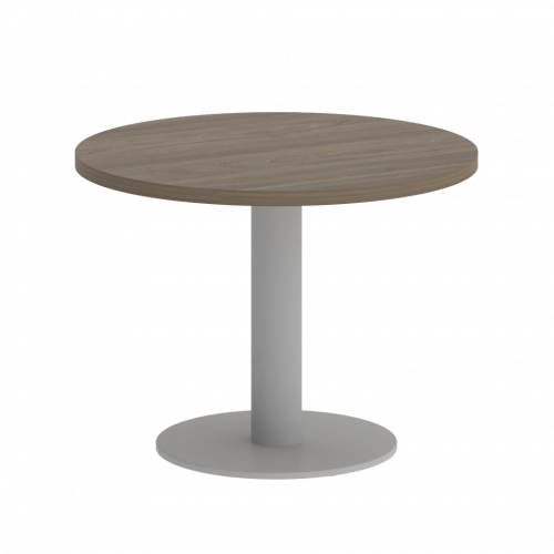 Home Office Стол журнальный круглый VR.SP-5-60.1G Вяз/Серый металл 600*600*450