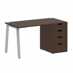 Home Office Стол письменный VR.SP-3-138.4.A Венге/Серый металл 1380*720*750