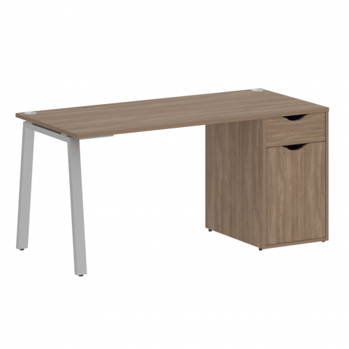 Home Office Стол письменный VR.SP-3-158.1.A Дуб аризона/Серый металл 1580*720*750