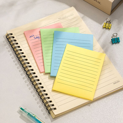 Блок самоклеящийся бумажный Deli Stick UP EA045 76x76мм 25лист. пастель ассорти 4цв.в упак. в линейку (упак.:4шт)