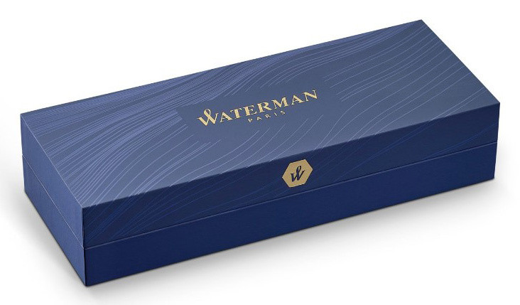 Ручка роллер Waterman Hemisphere (CWS0920350) Steel GT F черн. черн. подар.кор.