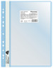 Папка-скоросшиватель Silwerhof A4 прозрач.верх.лист 10 вкладышей боков.перф. полипропилен голубой