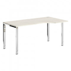 Стол эргономичный XGCET 169(R).1 Сосна Эдмонт/Нержавейка полированная 1600х900х750 XTEN GLOSS