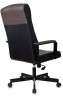 Кресло руководителя Бюрократ DOMINUS коричневый/черный эко.кожа крестов. металл