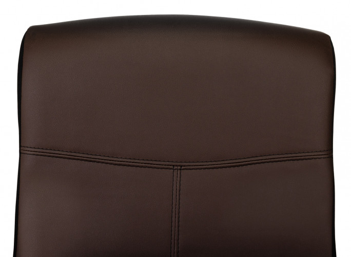 Кресло руководителя Бюрократ DOMINUS коричневый/черный эко.кожа крестов. металл