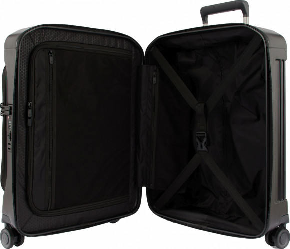 Чемодан Piquadro PQ LIGHT (BV4426PQL/NO) 40x55x23см 40л. 2.784кг. поликарбонат черный матов.