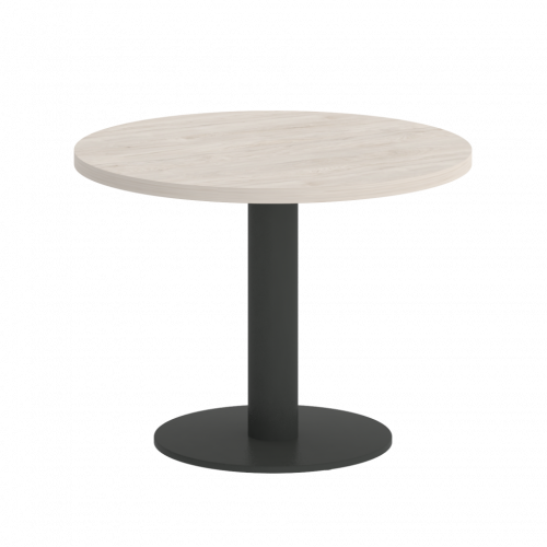 Home Office Стол журнальный круглый VR.SP-5-60.1G Денвер светлый/Антрацит металл 600*600*453