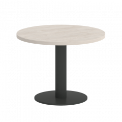 Home Office Стол журнальный круглый VR.SP-5-60.1G Денвер светлый/Антрацит металл 600*600*453