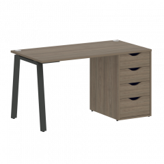 Home Office Стол письменный VR.SP-3-138.4.A Вяз/Антрацит металл 1380*720*750
