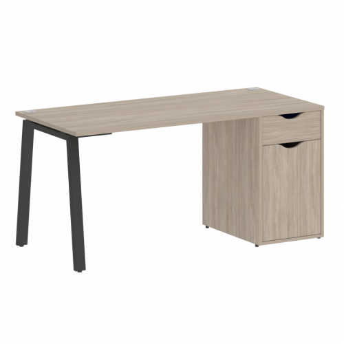 Home Office Стол письменный VR.SP-3-158.1.A Дуб аттик/Антрацит металл 1580*720*750
