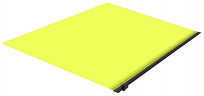 Папка на молнии ZIP Бюрократ Double Neon DNEBPM4AYELBL A4+ полипропилен 0.15мм желтый цвет молнии черный