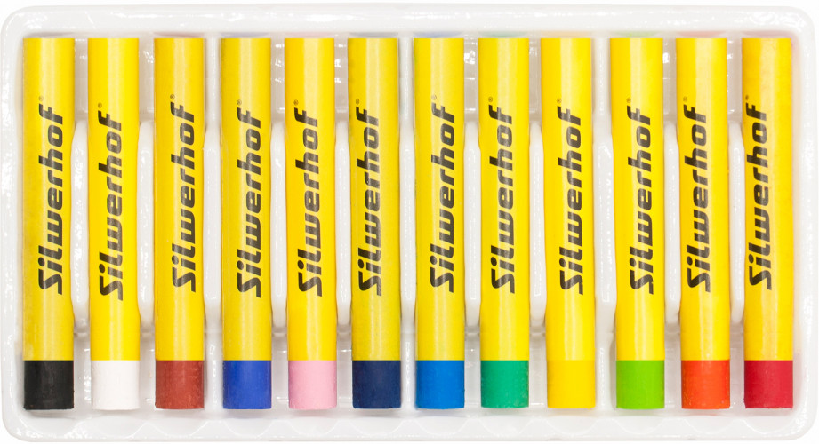 Масляная пастель Silwerhof 12цв. дл.70мм д.10мм