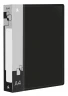 Папка на 4-х D-кольцах Бюрократ -0840/4DBLCK A4 пластик 0.8мм кор.40мм внутр. с вставкой черный